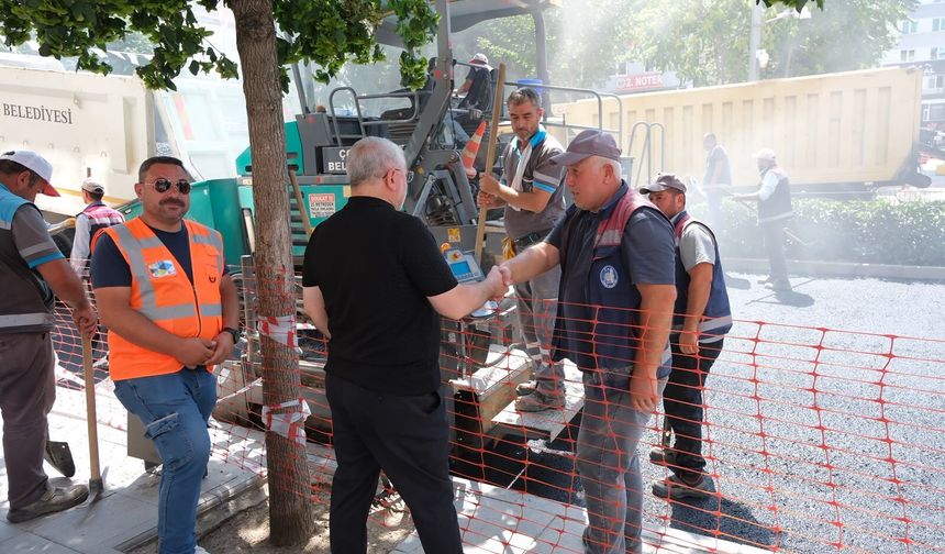 Çorum'un En İşlek Caddesi Yeni Çehresine Kavuşuyor