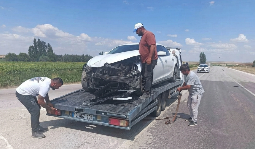 Mezbaha Kavşağı’nda Kaza 2 Yaralı