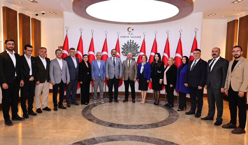 Vali Çalgan, Çorum Kent Konseyi Üyelerine Kabul Etti