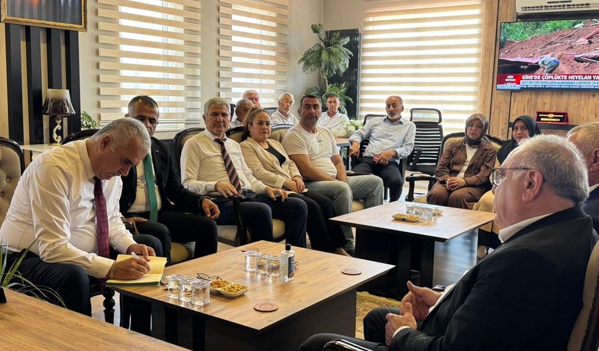 Başkan Çetinkaya Anlattı, Milletvekili Ahlatcı Dinledi