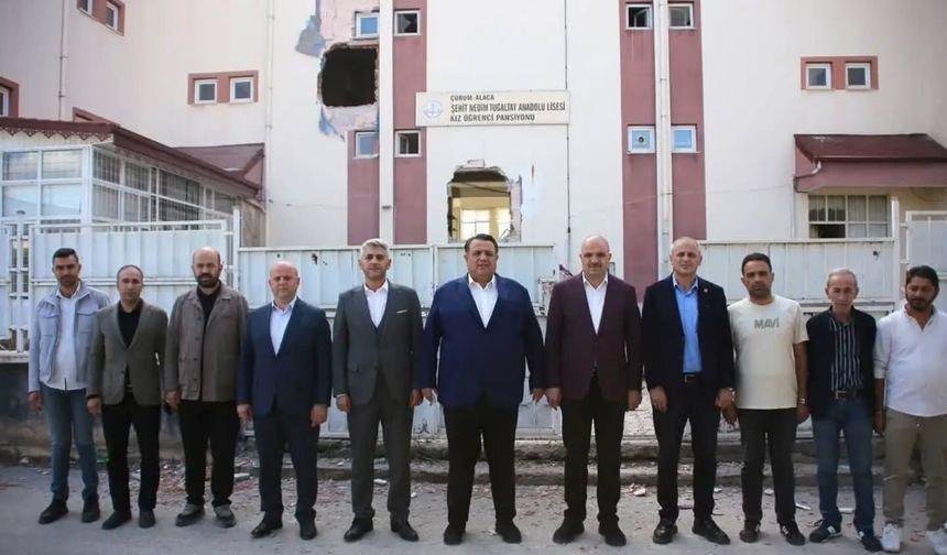 Alaca Öğretmenevi İnşaatı Hızla Devam Ediyor