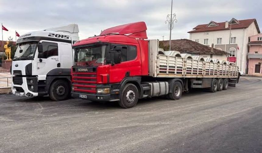 Yağmursuyu ve kanalizasyon boruları Ortaköy’e ulaştı