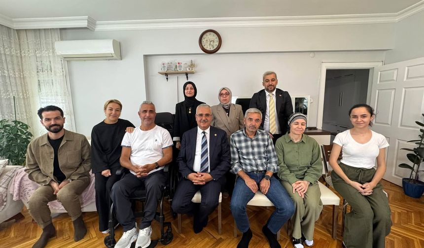 Milletvekili Ahlatcı’dan 15 temmuz gazisine ziyaret