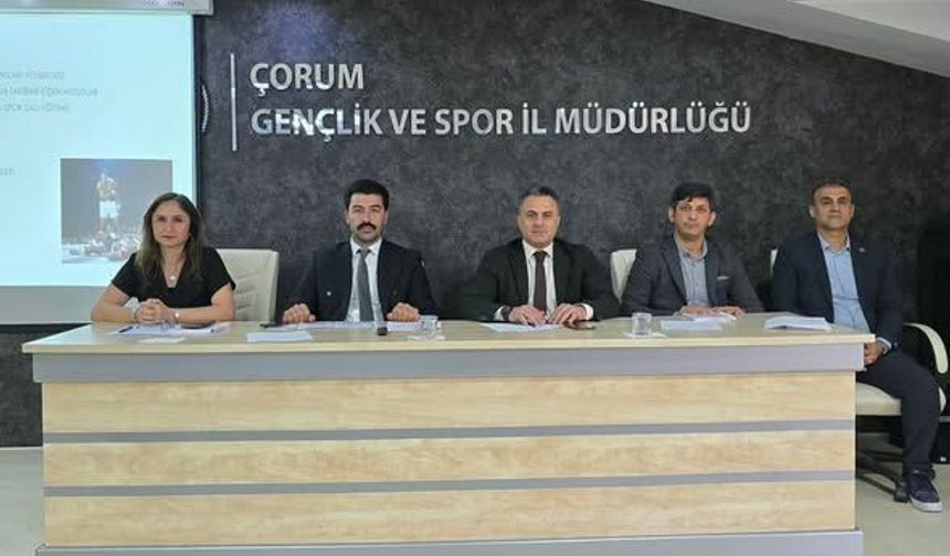 Çorum’da sporun geleceği görüşüldü
