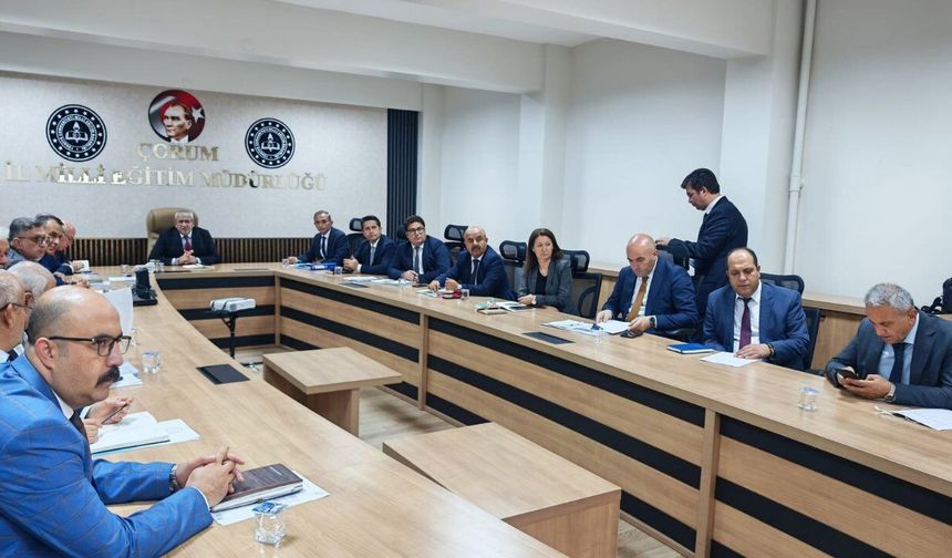 Milli Eğitim’de değerlendirme toplantısı yapıldı