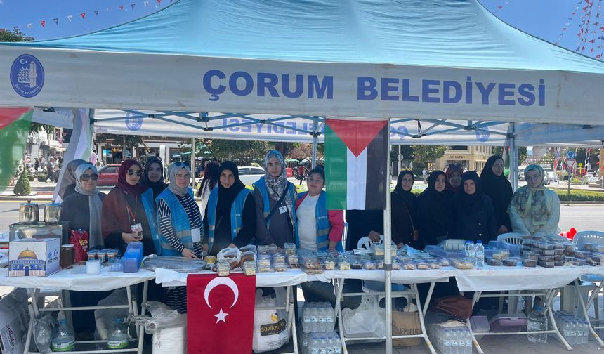 Çorum’da Filistin İçin Kermes Düzenlendi