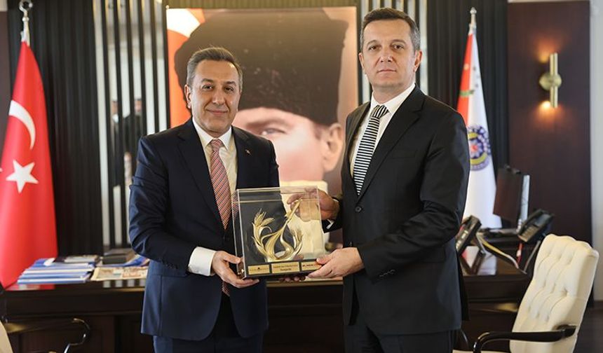 Başkan Dere’den İl Emniyet Müdürü Erkol’a “Hayırlı Olsun” Ziyareti