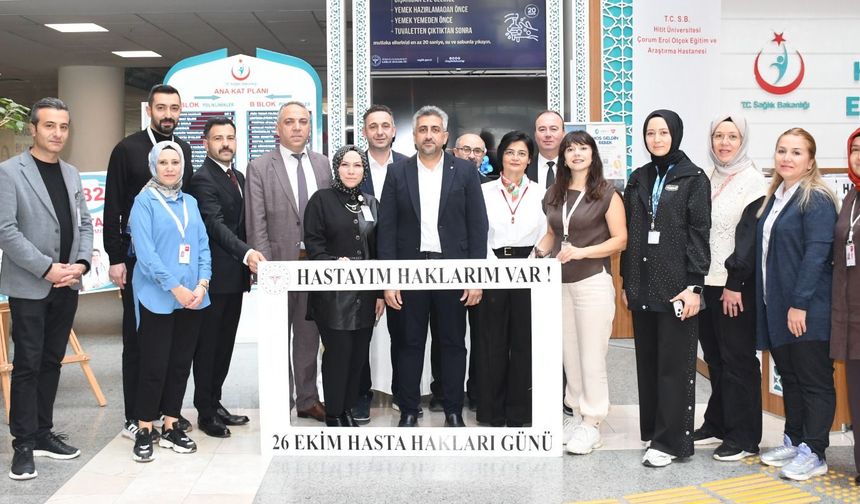 26 Ekim Hasta Hakları Günü Hastanemizde Etkinliklerle Anıldı