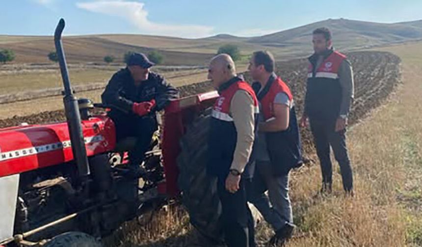 Mecitözü köylerinde yeni sezon ekim hazırlıkları devam ediyor