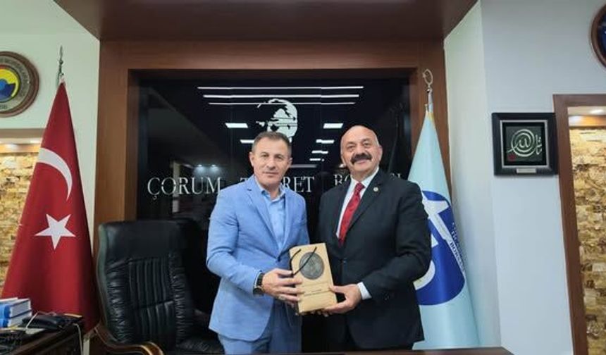 Başkan İsbir’den Ticaret Borsası Başkanı Kaya’ya hayırlı olsun ziyareti