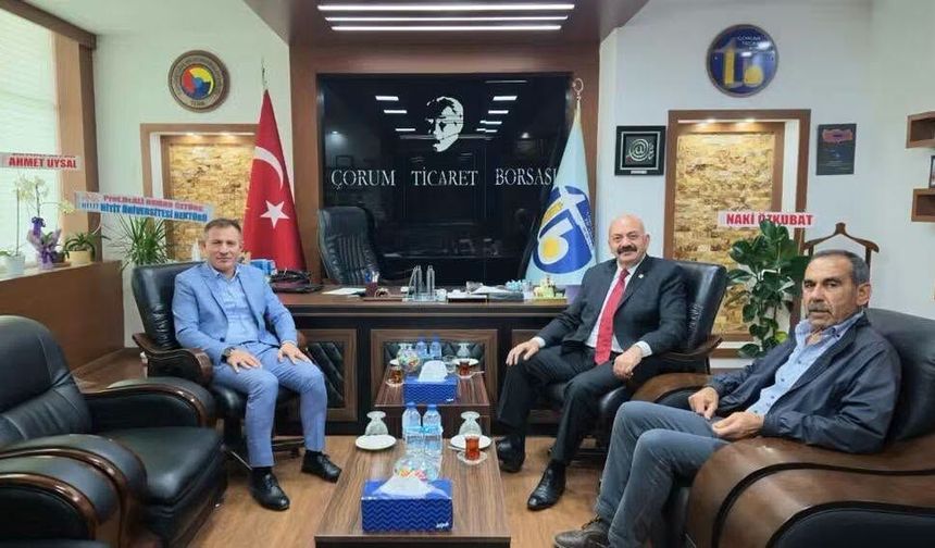 Başkan İsbir’den Borsa Başkanı Yılmaz Kaya’ya tebrik ziyareti
