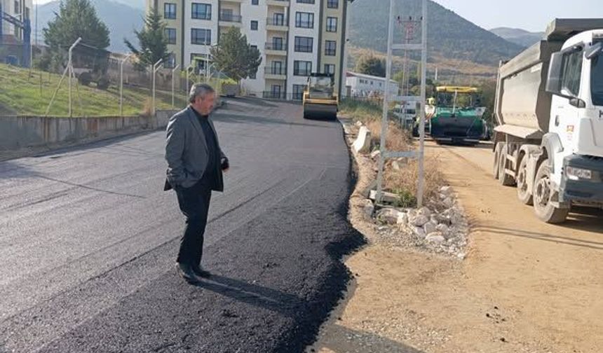 Laçin’de asfalt çalışması
