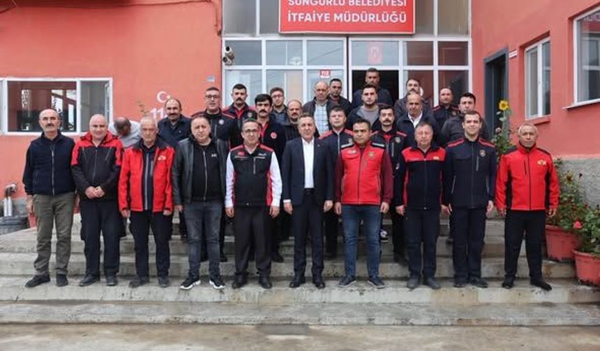 Başkan dere, itfaiye ve mezbahayı denetledi