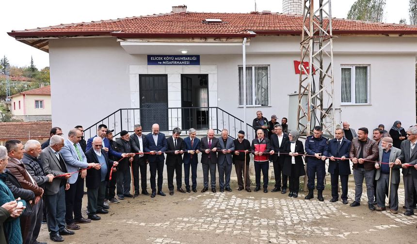 Elicek Köyü’nde altyapı yatırımları hizmete açıldı