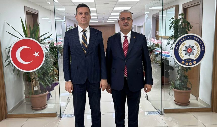 Ahlatcı: Çorum’un güvenliği için emniyet teşkilatımızın çalışmaları kıymetli