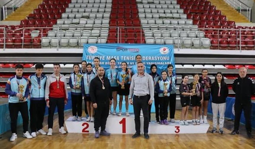 Çorum masa tenisinde de bölgeden ses getirdi