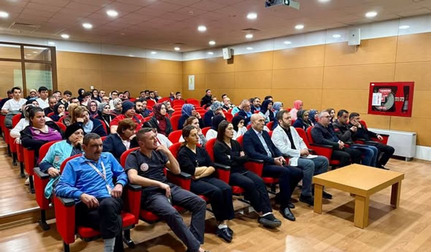 Alaca Devlet Hastanesi personeline mesleki eğitim
