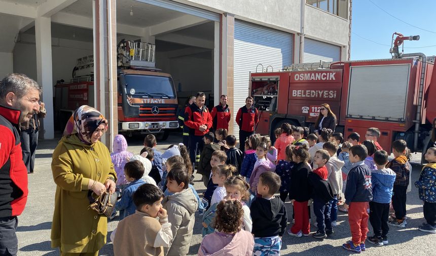Öğrenciler itfaiyecilik mesleğini deneyimledi