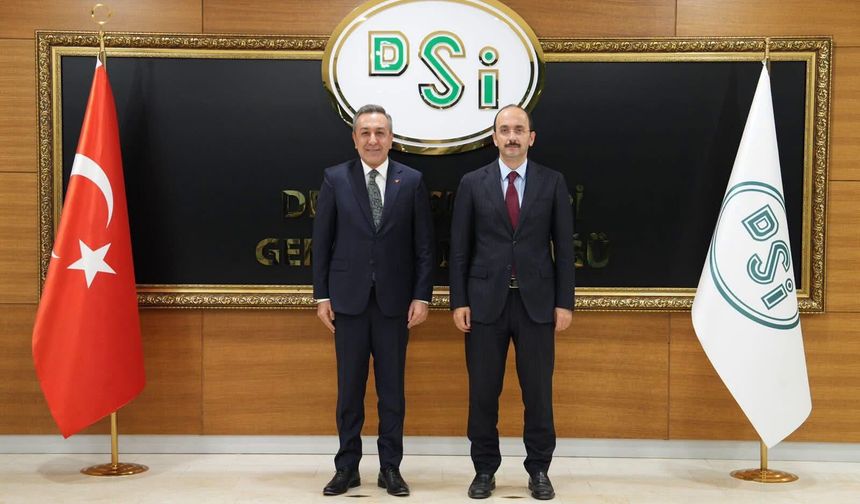Başkan Dere, DSİ Genel Müdürü Balta ile ilçedeki projeleri görüştü