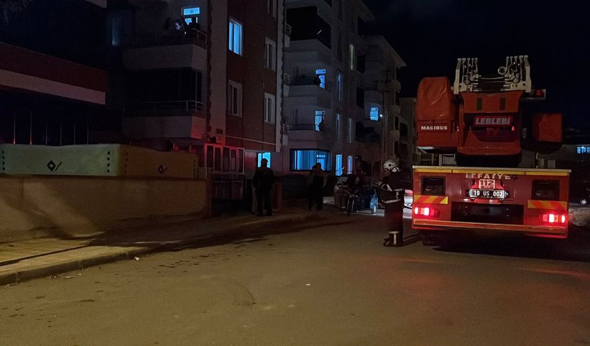 Çorum’da korku dolu anlar! Kendini eve kilitledi