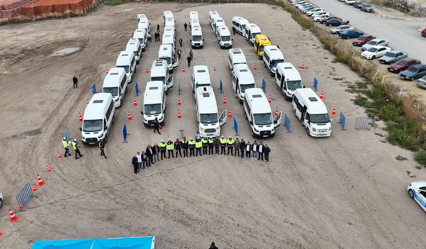 Çorum’da 411 servis aracı denetimden geçiyor!