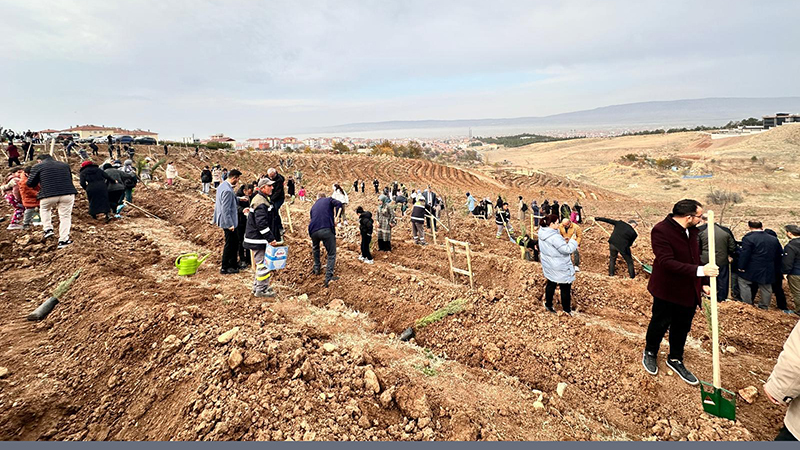 Nadık Şehir Ormanı’nda İlk Ağaçlar Toprakla Buluştu (6)