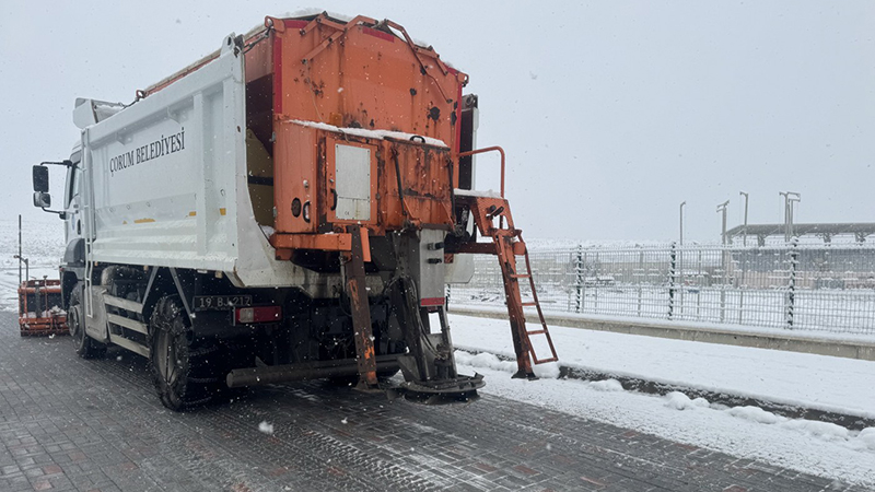 Çorum Belediyesi Karla Mücadeleye Hazır (1)