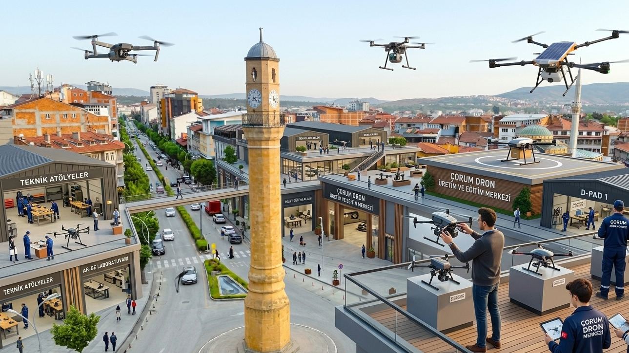 Çorum’a Dron Üretim Ve Eğitim Merkezi Kurulacak