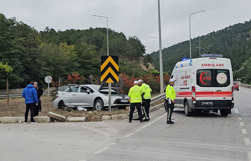 Samsun Yolunda can pazarı 3 kişi yaralandı